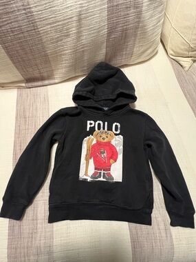 Polo Ralph Lauren Kids Red/ Black Multi Snow Bear Sweater Sz 6
